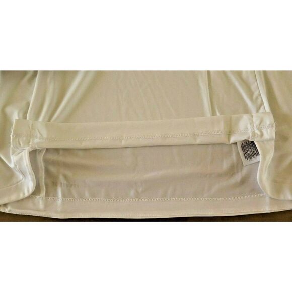 adidas GL7907 Women's Size S White PrimeGreen 1/4 Zip Shortsleeve Coord Polo - Picture 4 of 5